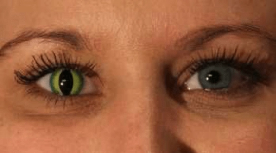 grønne kontaktlinser